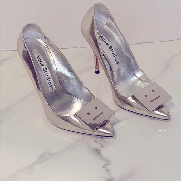 Acne Silver Women's Heels - Picture 1 of 16
